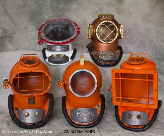 plastic diving helmet